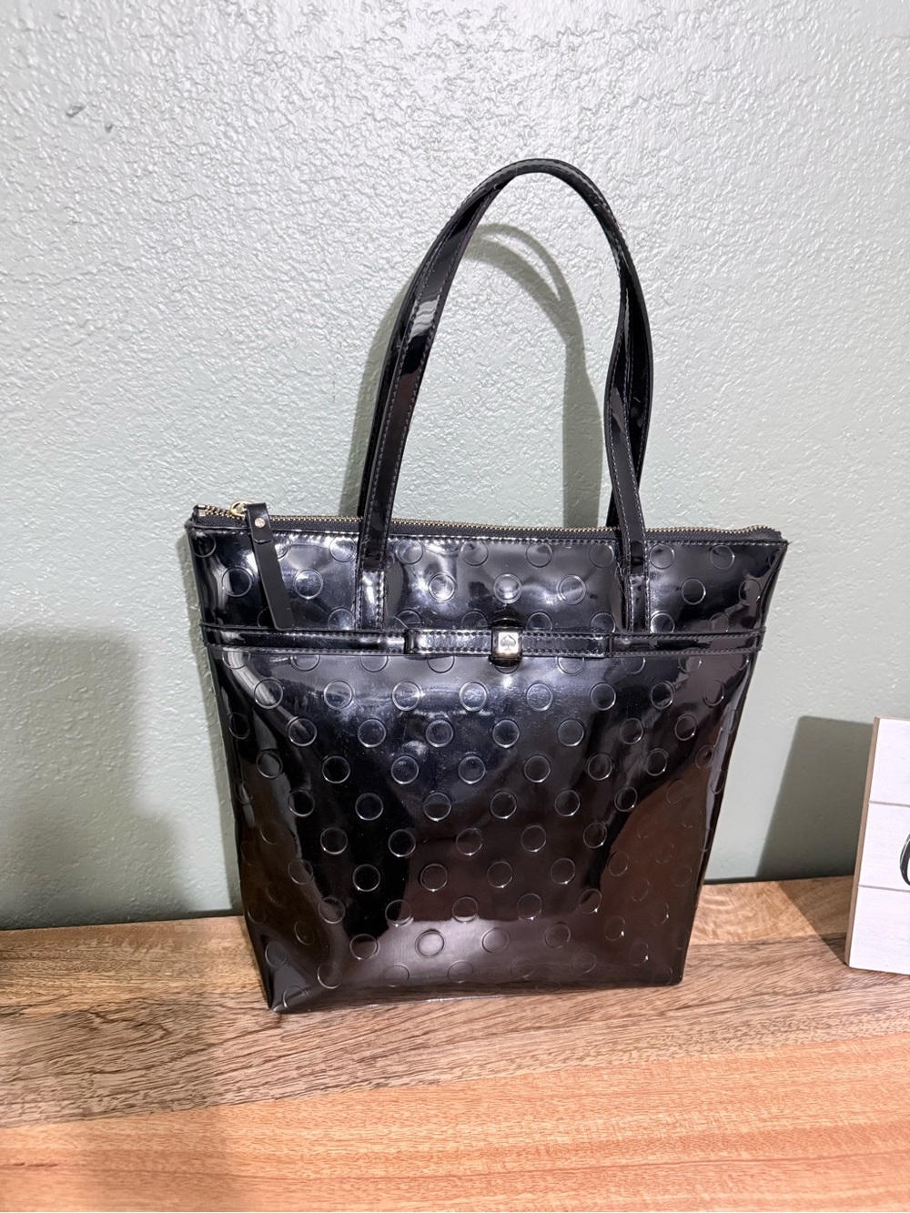 kate spade Black Patent Dot Tote